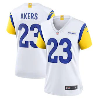 womens nike cam akers white los angeles rams game jersey_pi